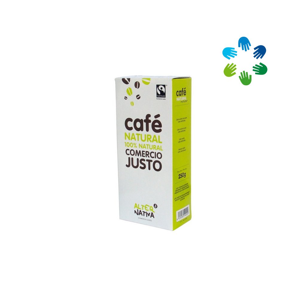 Fairtrade Mletá káva NATURAL, 250 g
