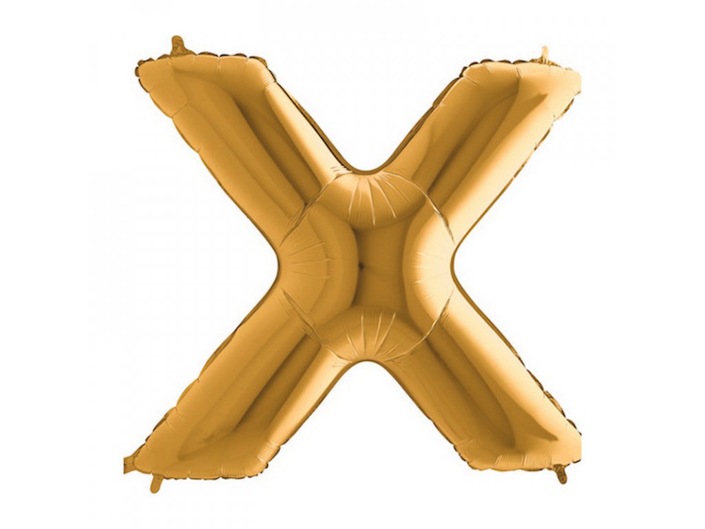 Písmeno 102cm, zlaté X