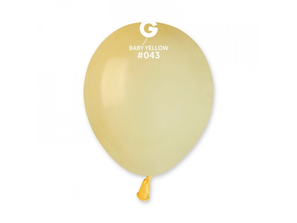 Latexový dekorační balónek 13cm, 043 hořčičně žlutý