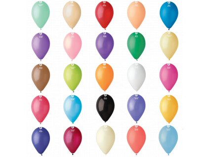 Balónky latexové 26cm, barevné odstíny, 30ks