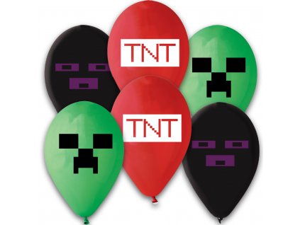 Latexový balónek 30cm, TNT Minecraft