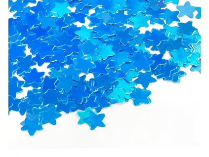 Papírové konfety, hvězdy modré