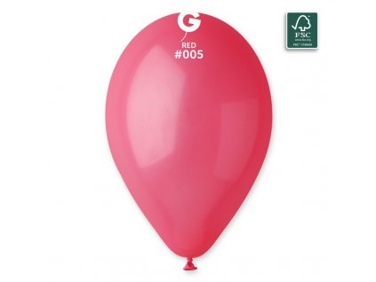 Latexový balónek 26cm, 005 červený