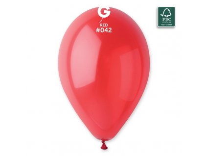 Latexový balónek 26cm, 042 červený
