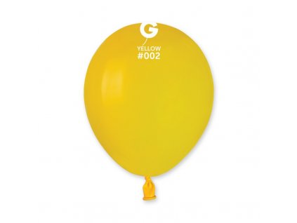 Latexový dekorační balónek 13cm, 002 žlutý