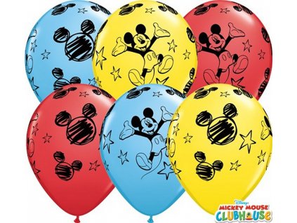 Latexový balónek 28cm, potisk Mickey Mouse