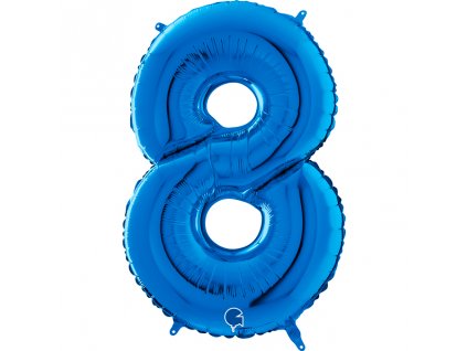 Fóliové číslice 66cm, modrá 8