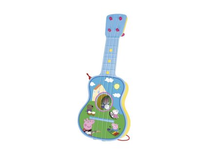 2940053 hudobna hracka reig detska gitara peppa pig modra