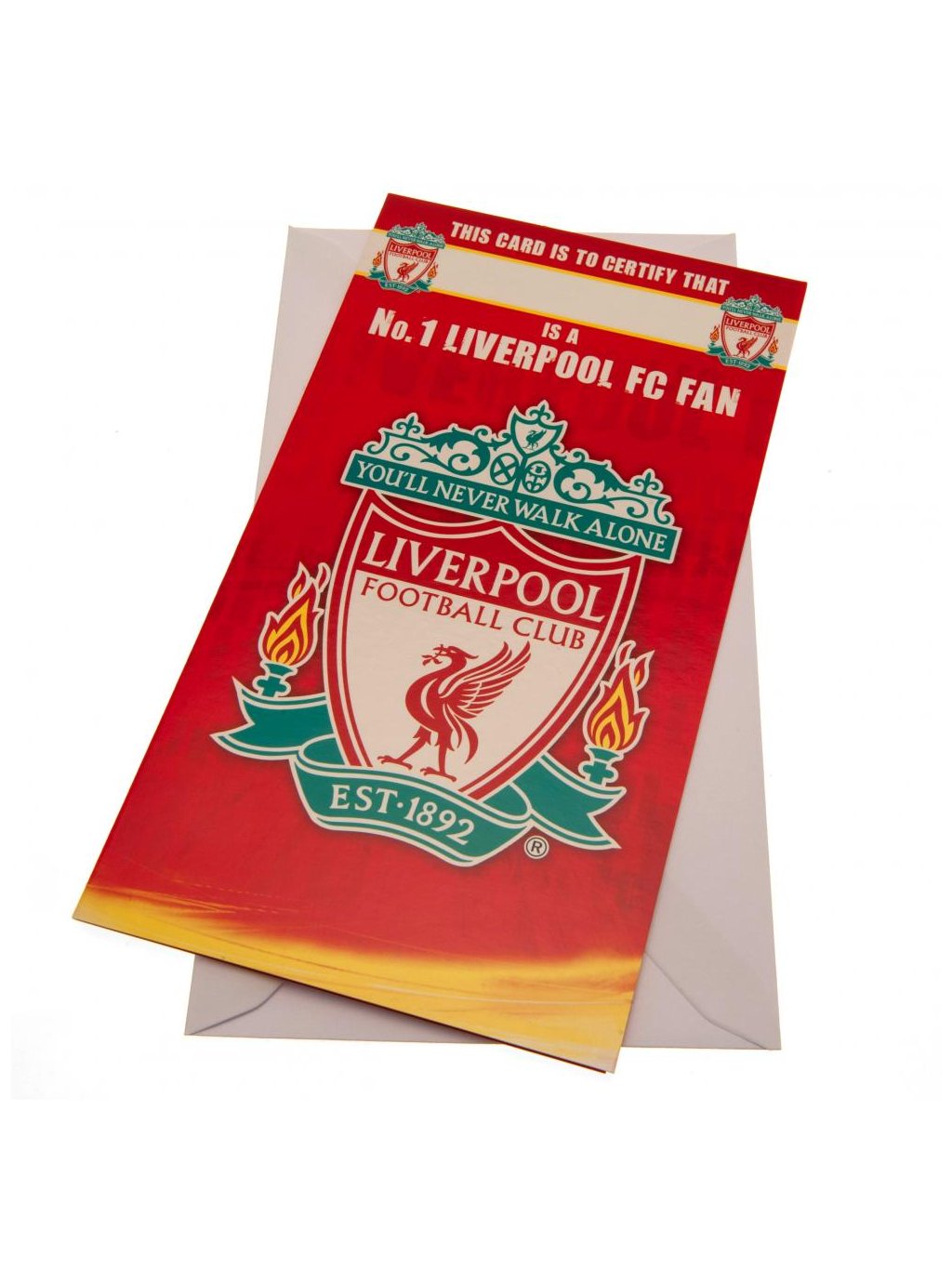 17576 Liverpool FC Birthday Card No 1 Fan