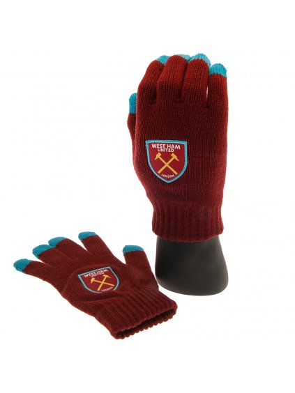 TM 01535 West Ham United FC Touchscreen Knitted Gloves