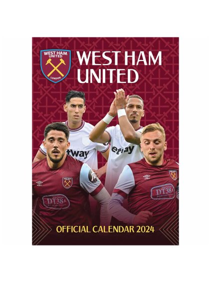 TM 03055 West Ham United FC A3 Calendar 2024