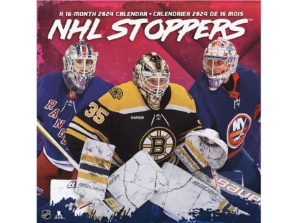 Kalendář NHL Stoppers 2024 Wall Calendar