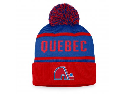 Pánska zimná čiapka Quebec Nordiques Heritage Beanie Cuff with Pom