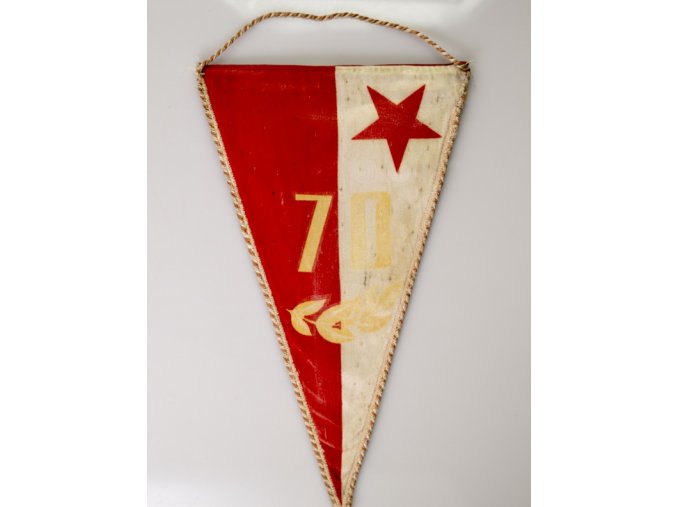 Klubová vlajka 70 let SK SLAVIA PRAHA