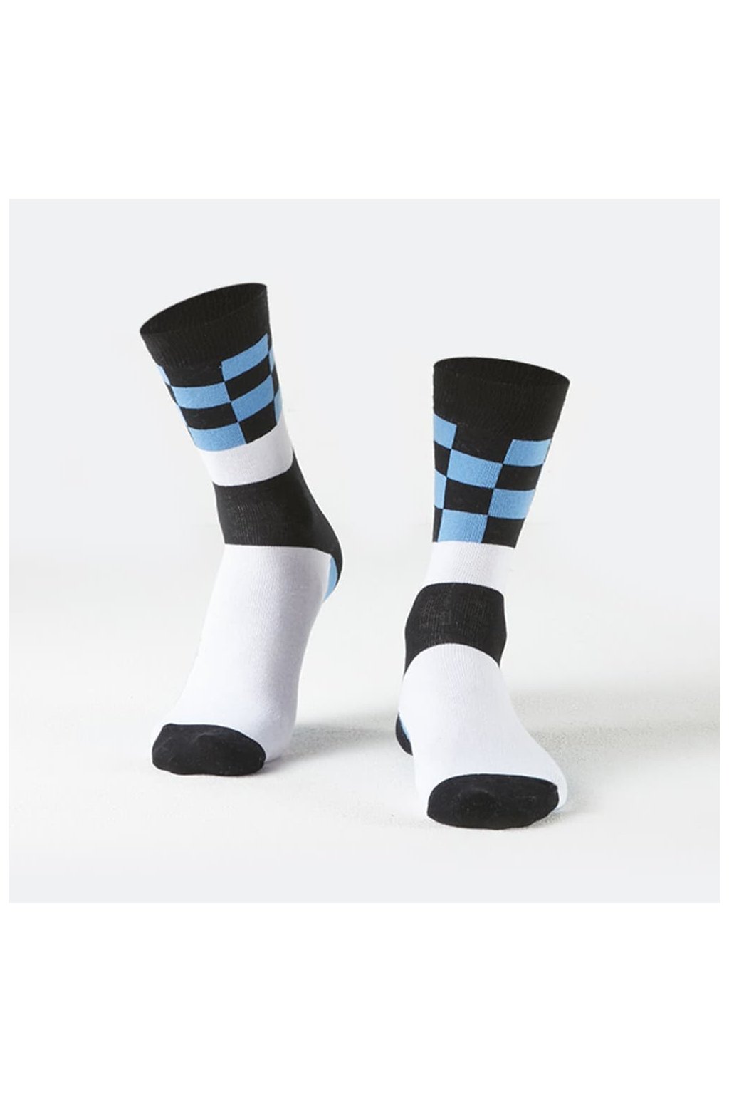 Pásnké klasické ponožky s tříbarevným vzorem
