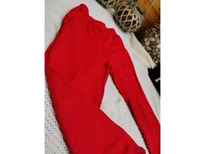 Kalhoty teplákové MOOSE/ červené