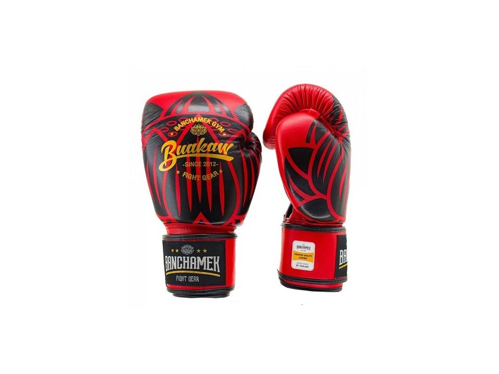 Boxerské rukavice Lotus Red/Black BUAKAW