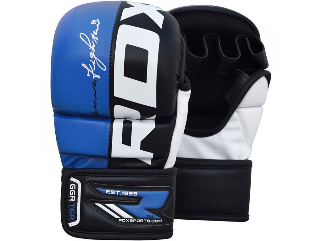 MMA rukavice grapling REX modré