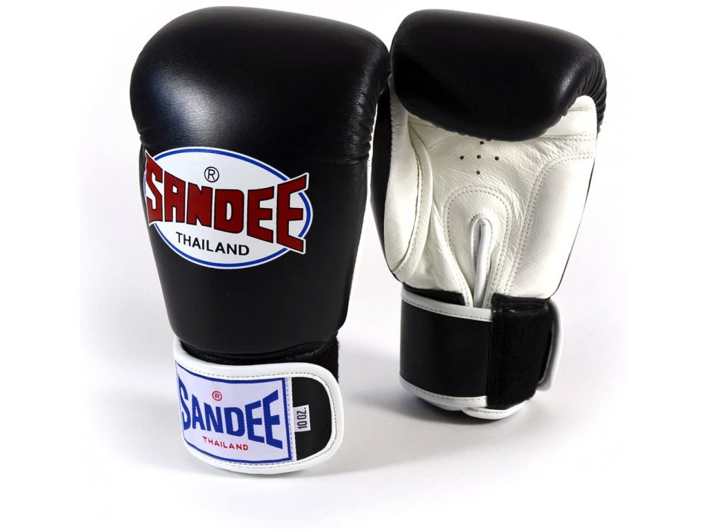 Boxerské rukavice Sandee černá/bílá