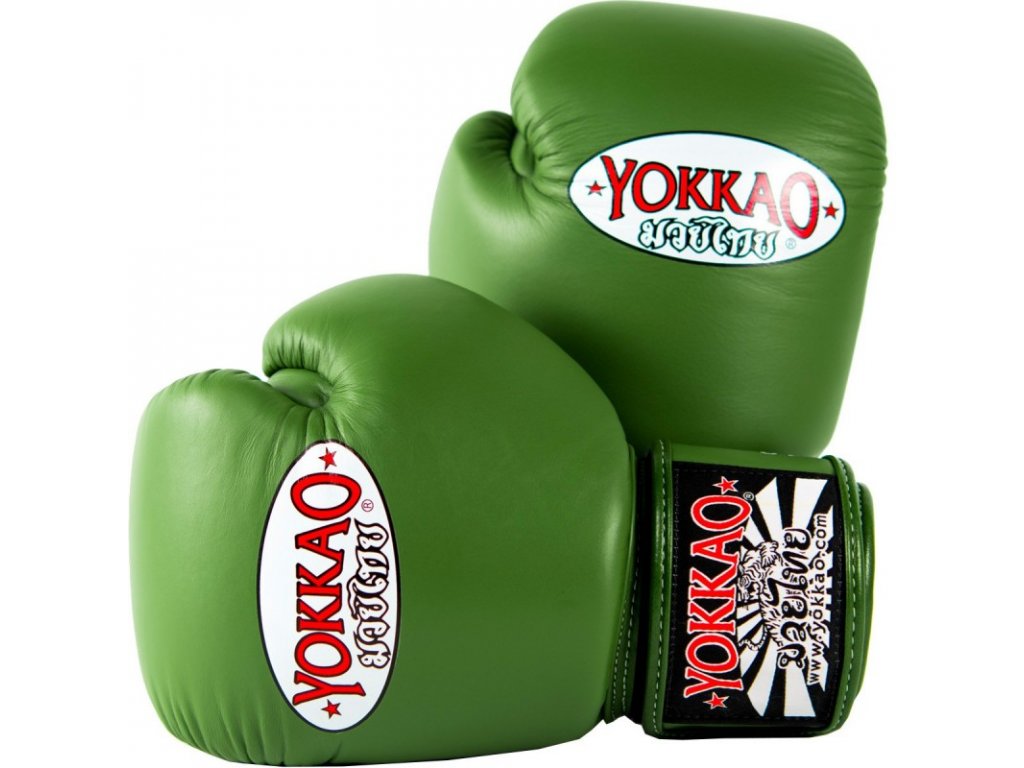 Boxerské rukavice Yokkao zelené