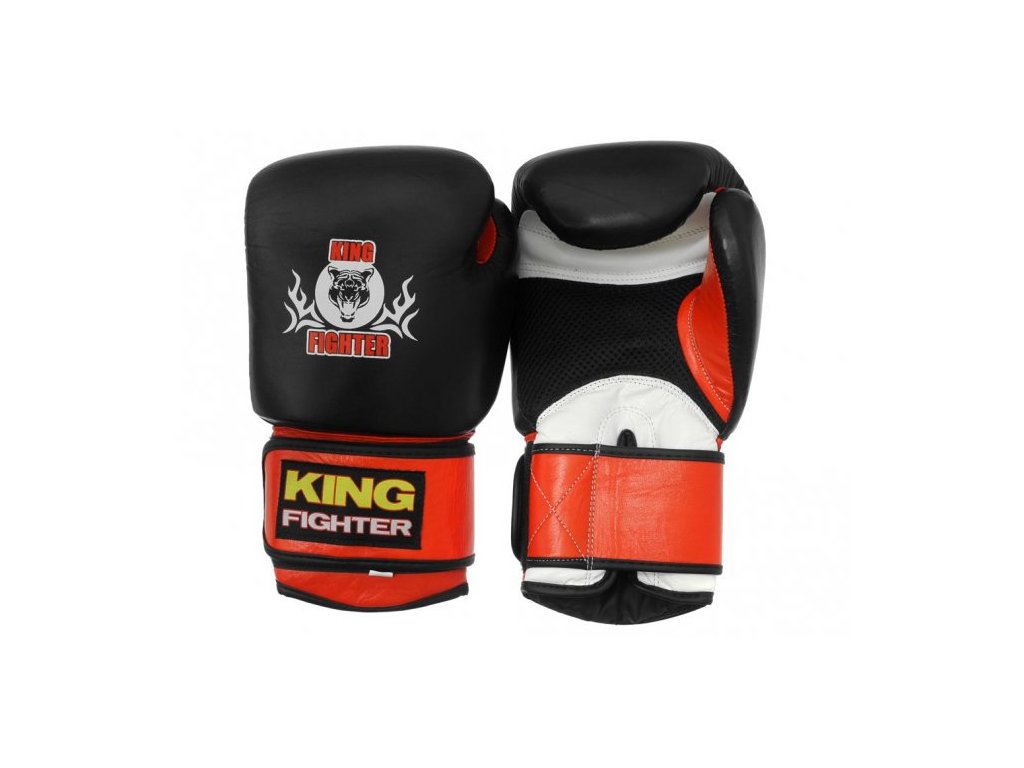 Boxerské rukavice King Fighter černo/červené
