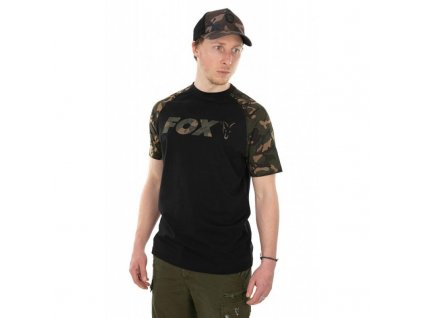 Tričko FOX Black-Camo Reglan T