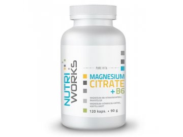 Magnesium Citrate + B6 120 kapslí