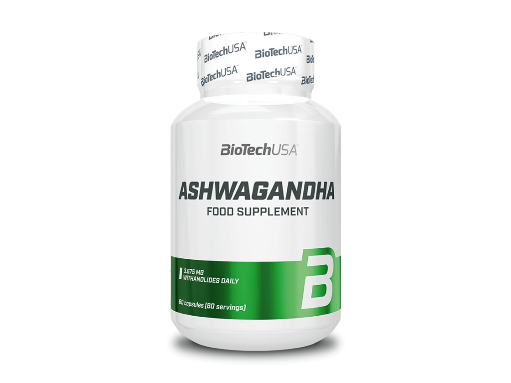 BioTech Ashwagandha 60 cps hormonální rovnováha doplněk stravy fitnessshop cz praha