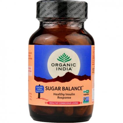 organic india sugar balance kapsuly 60 ks hyperglykemia metabolizmus
