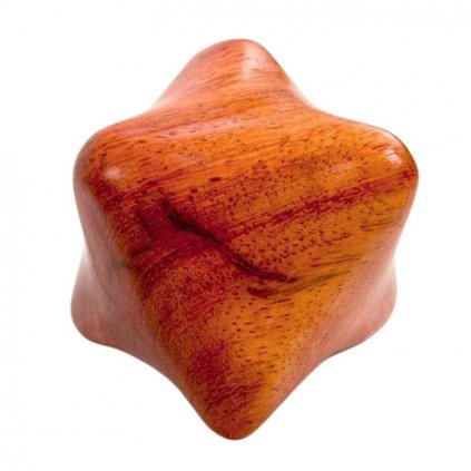 Bodhi Prisma masážna pomôcka z tvrdého dreva 5,5 x 5,5 cm