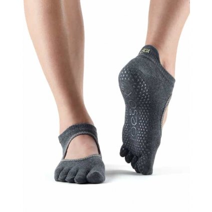Socks Grip Bellarina FT Charcoal w.Lime