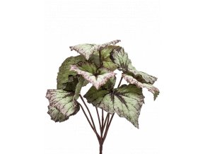 Umělá rostlina Begonie (25cm) - šedofialová