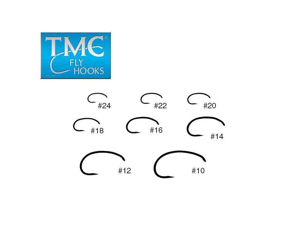 Tiemco TMC 2487BL Fly Hooks Barbless (20 Pack)