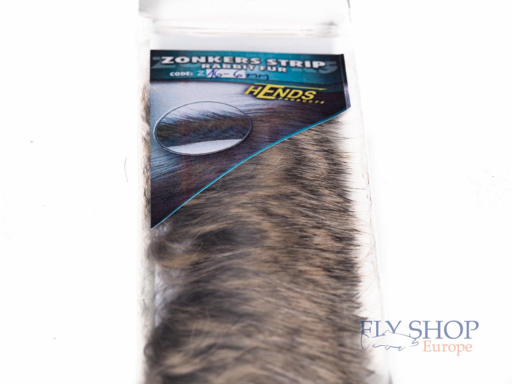 Hends Rabbit Fur Zonker Strips, 6mm Wide