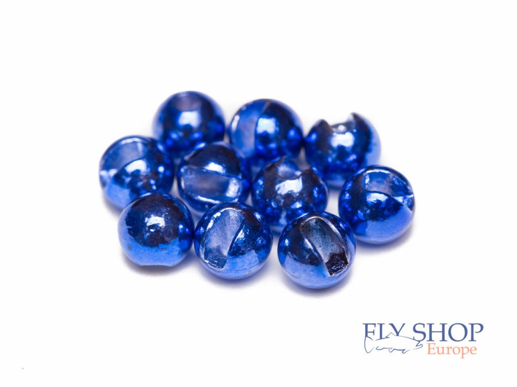 FS Europe Slotted Tungsten Beads Normal Slot - Metallic Blue (10 Pack)