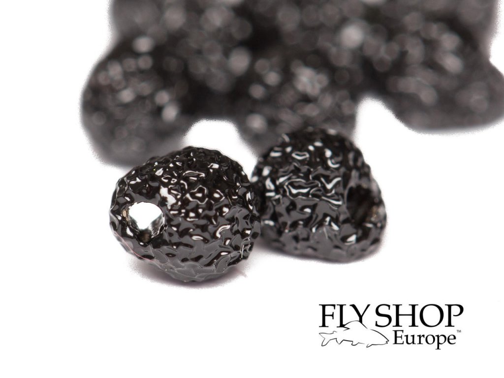 FS Europe Jig Off Tungsten Beads - Sunny Black (10 Pack)
