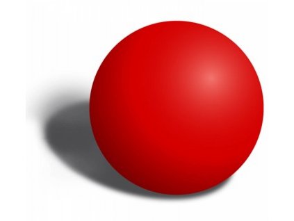 Pogumovaný míček červený