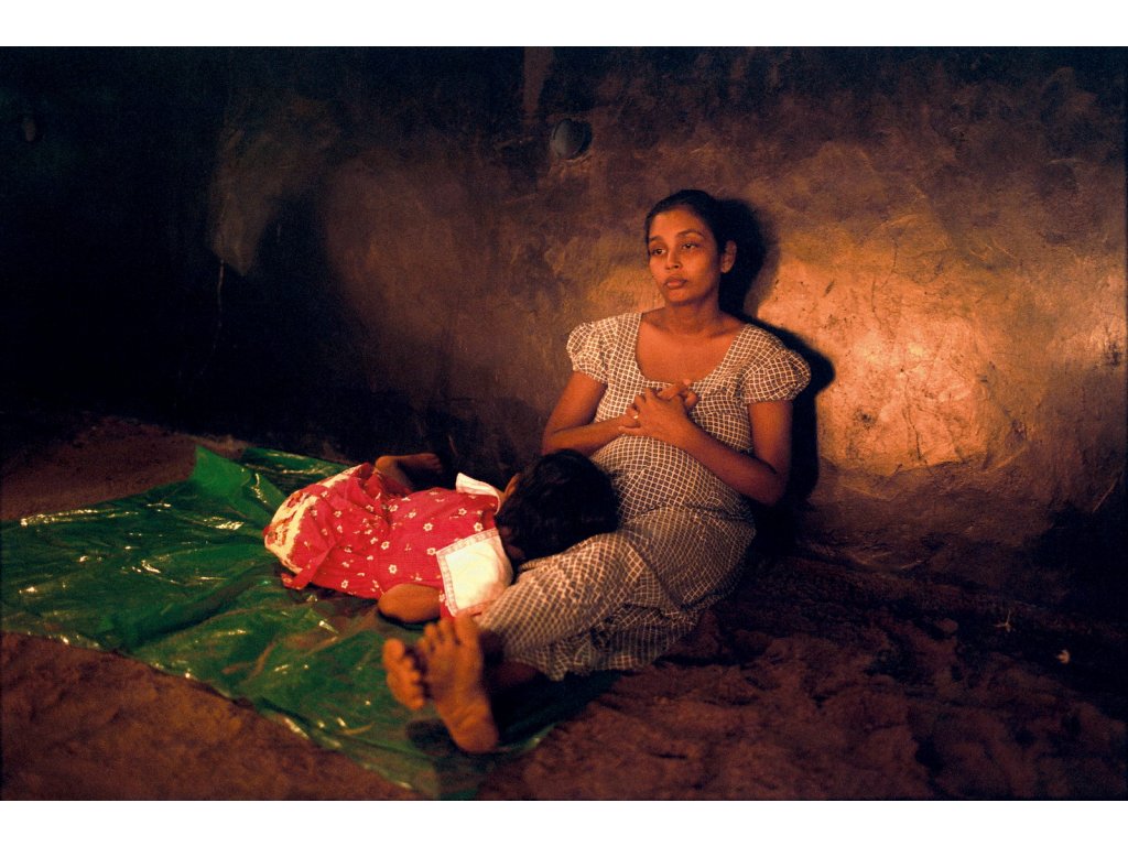 Těhotná žena, Tsunami, Galle, Srí Lanka