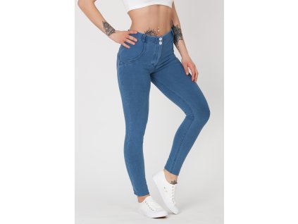 Boost Jeans Mid Waist Light Blue (Barva Modrá, Velikost L)