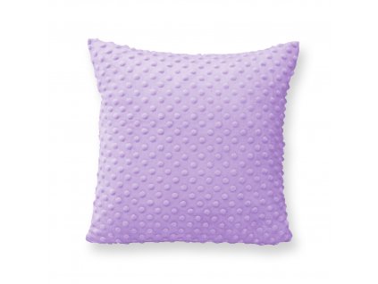 GADEO dekorační polštář Minky dot, fialová (Rozměr 40x40 cm)