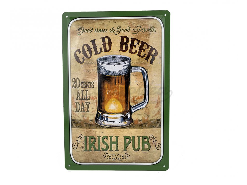 Irish pub cold beer