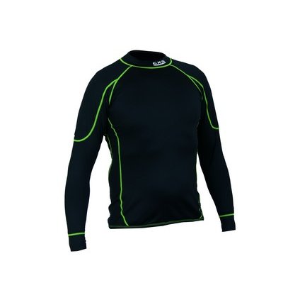 Dětské funkční tričko REWARD, dl. rukáv, černo-zelené, vel. 16 (velikost 160 cm)