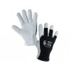 Kombinované rukavice TECHNIK ECO, černo-bílé, vel. 09 (velikost 10)