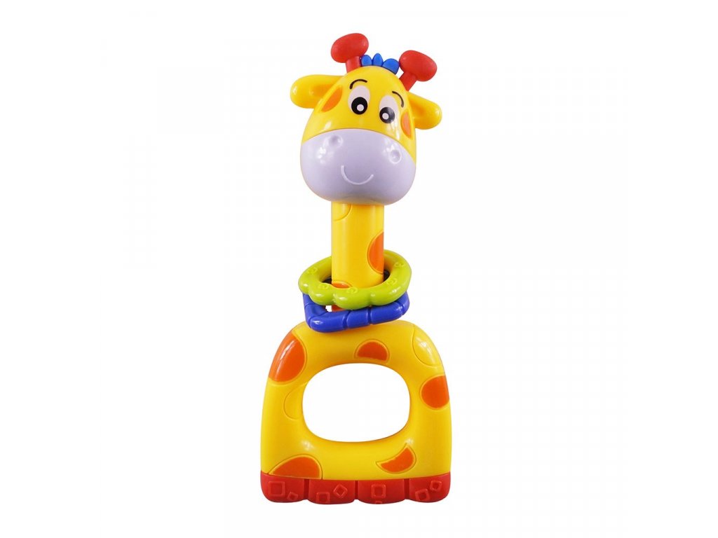 Dětské chrastítko Baby Mix žlutá žirafa