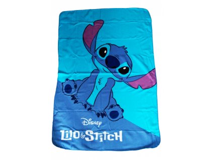 Dětská deka LILO&STITCH modrá 100 x 140 polar