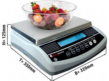 Digitální kuchyňská váha do 3 kg - dělení: 1 gramy