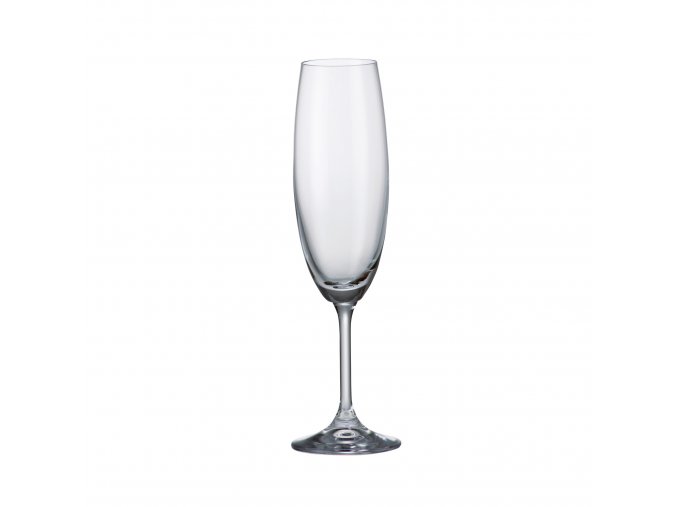 Sada 6 kusů sklenic na šampaňské SYLVIA 220ml Crystalite Bohemia
