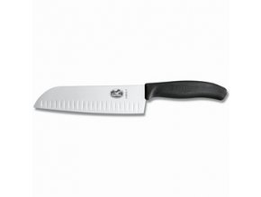 Kuchařský nůž Victorinox SANTOKU s vroubky 17cm Black