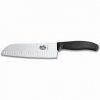 Kuchařský nůž Victorinox SANTOKU s vroubky 17cm Black
