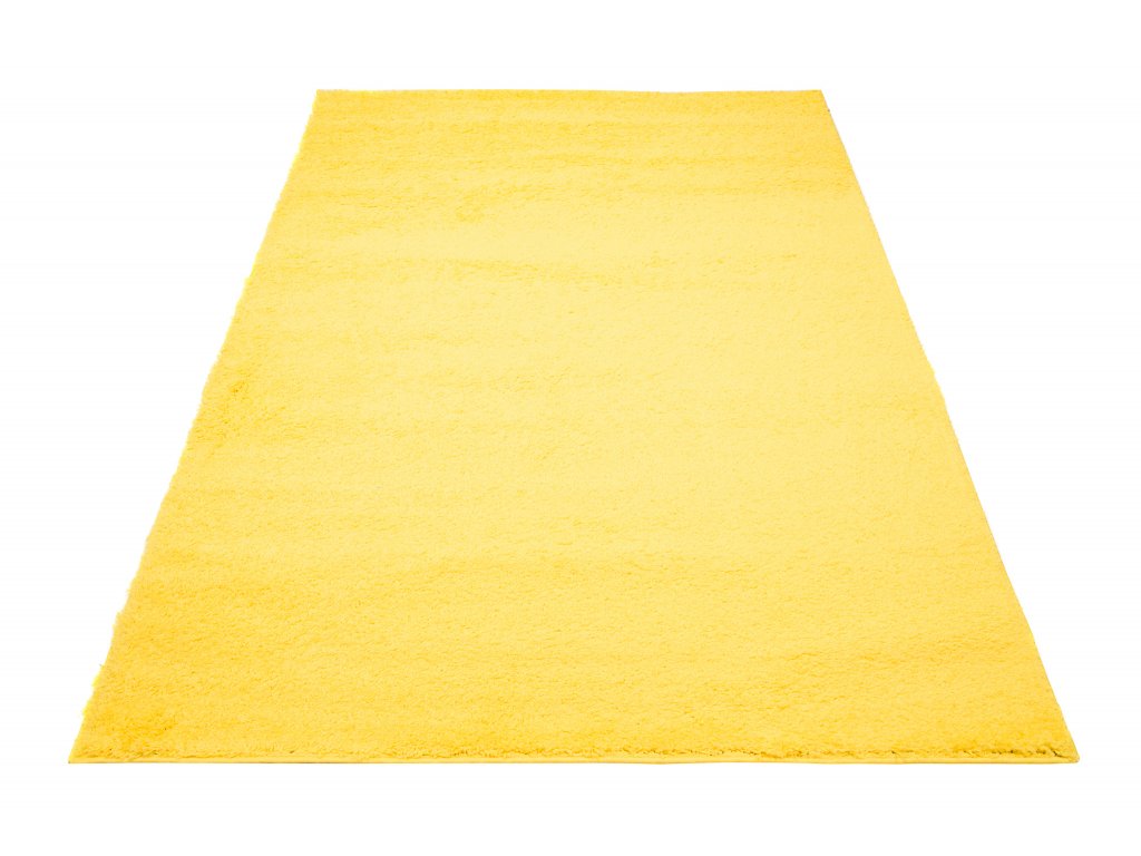 Moderní koberec Delhi - jednobarevný - žlutý